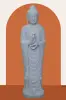  Product image 1 of the product “Standing Buddha made of Riverstone in Dharmachakra position - gesture of wheel of the teaching of Dharma. About 143cm height ”